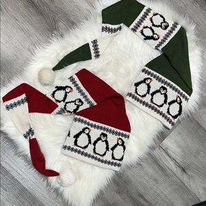 Bundle of 2 extra long Santa hats!